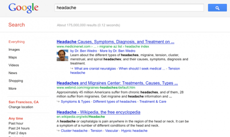 Google улучшил поиск по «медицинским» запросам